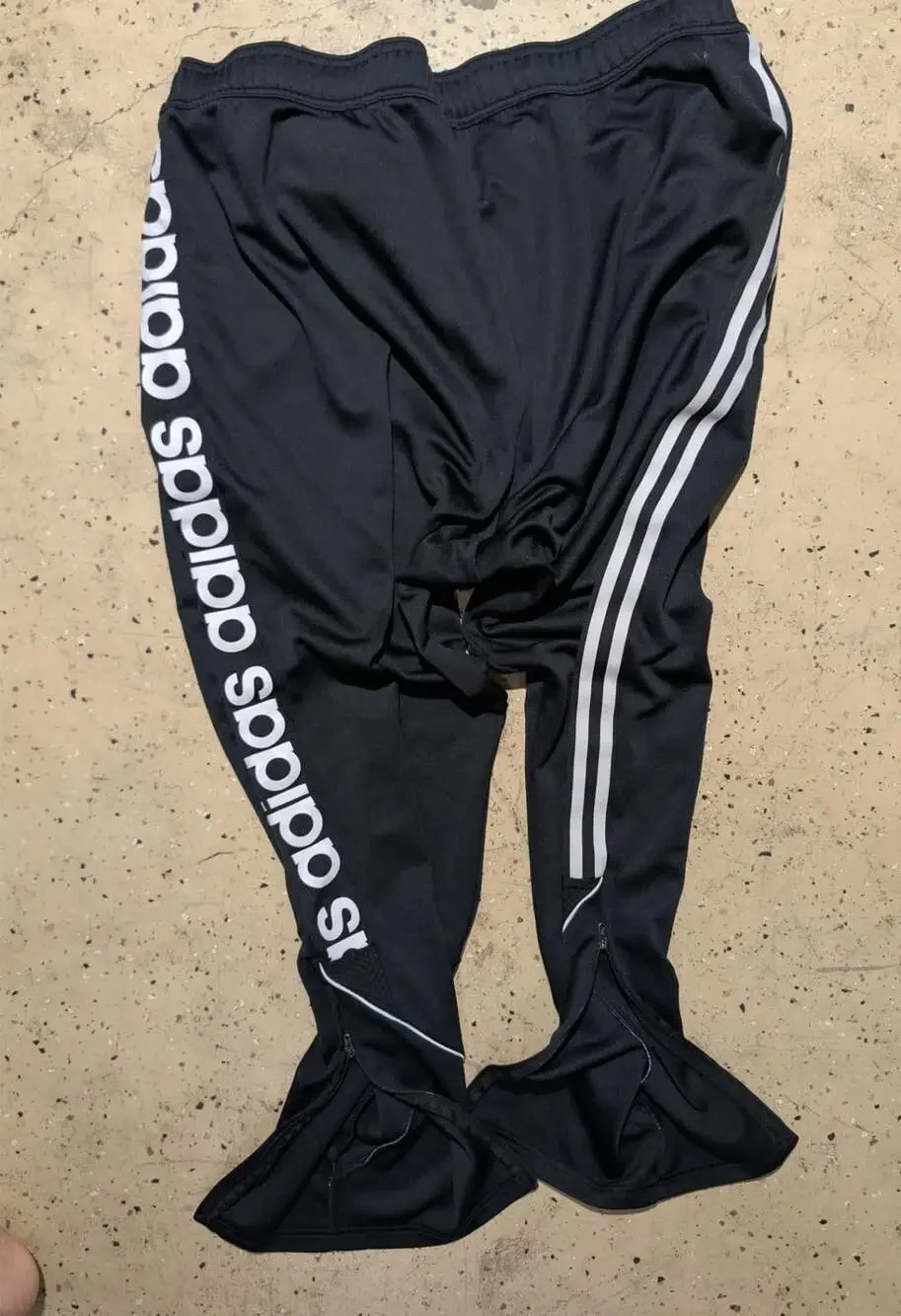 Adidas Tiro Asymmetrical Tape Track Pants Size 2XL Black
